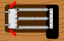 Position Of Spring Adjustment Screws In Back Route.